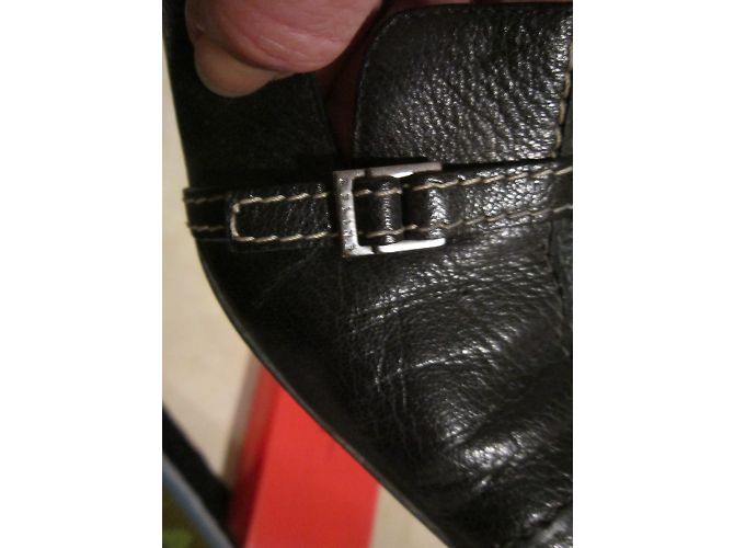 Mocassini Céline T 37.5 C in pelle nera Nero - vista 2