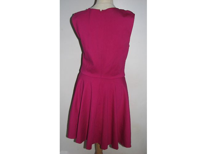 Diane Von Furstenberg Jeannie Kleid Rosa Plissee Pink - Ansicht 3