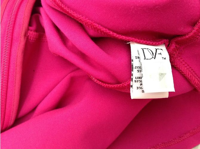 Diane Von Furstenberg Jeannie Kleid Rosa Plissee Pink - Ansicht 5