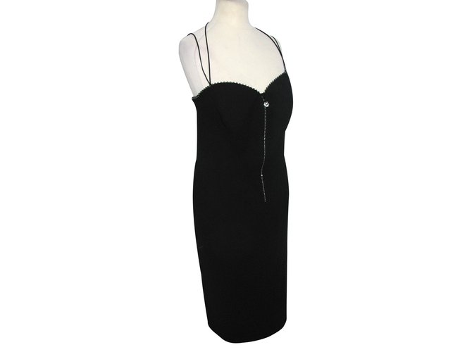 Escada Vestido de cóctel con diamontee Negro - vista 2