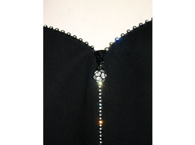 Escada Vestido de cóctel con diamontee Negro - vista 4