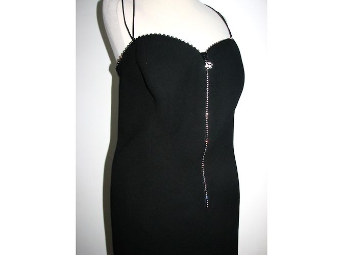 Escada Vestido de cóctel con diamontee Negro - vista 5