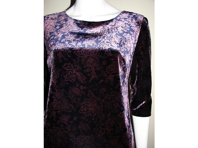 Autre Marque Laura Ashley 2-teiliges Samtkleid lila - Ansicht 4