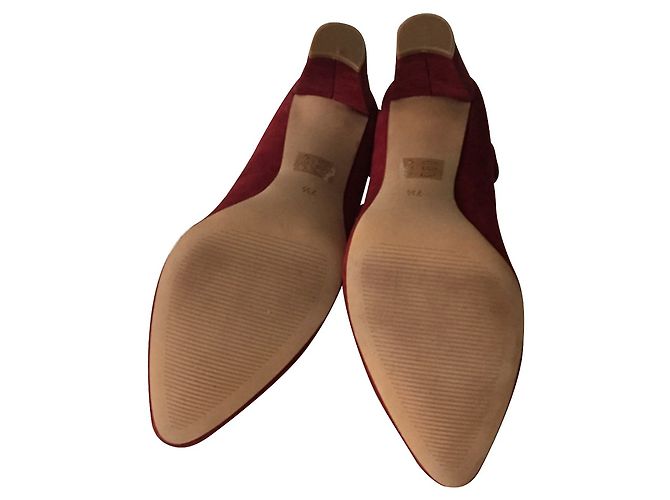 Décolleté Madewell Mary Jane scamosciate bordeaux Bordò - vista 3