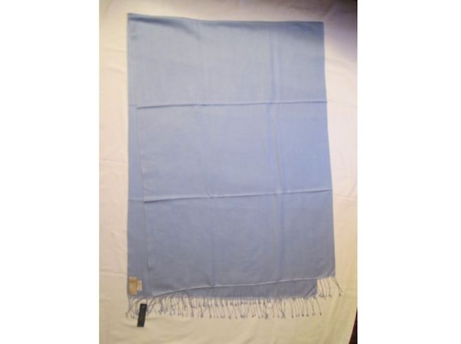 Autre Marque Sciarpa The Cashmere Company in seta e cashmere azzurro Blu chiaro - vista 2