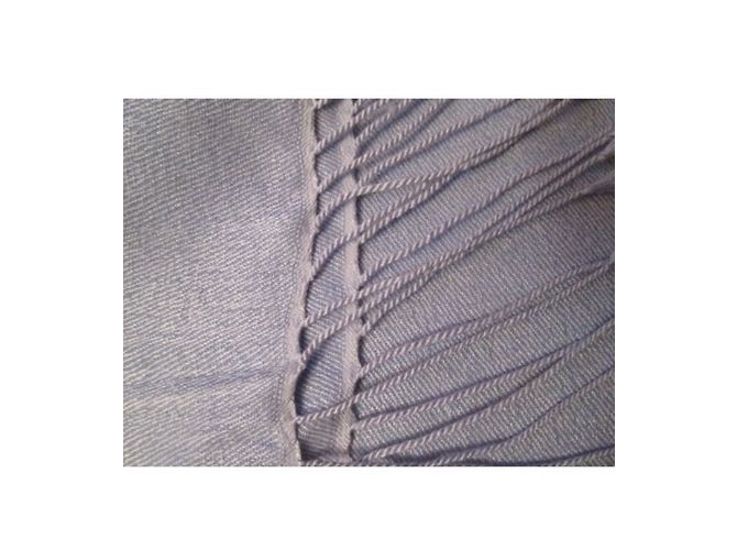 Autre Marque Sciarpa The Cashmere Company in seta e cashmere azzurro Blu chiaro - vista 4