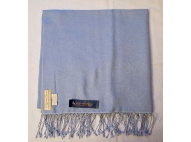 Autre Marque Sciarpa The Cashmere Company in seta e cashmere azzurro Blu chiaro - vista 5