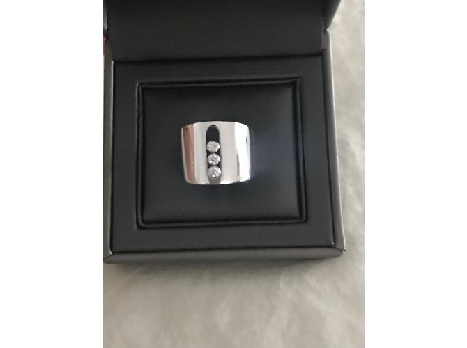 Messika Anillo de oro blanco grande - vista 2