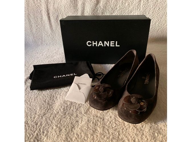 Chanel Ballerine Marrone scuro - vista 10