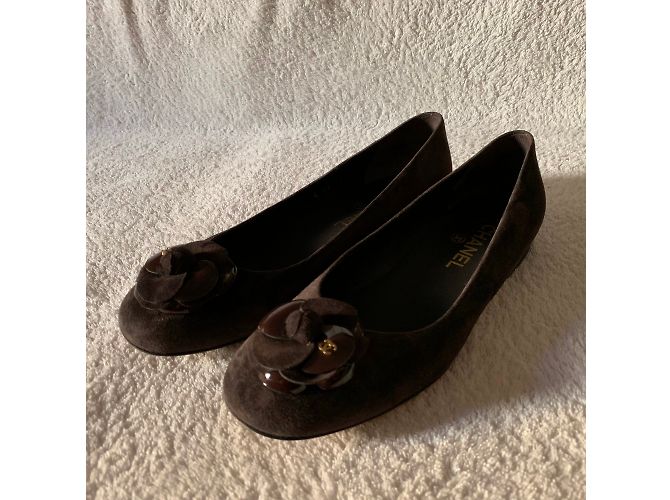 Chanel Ballerine Marrone scuro - vista 6