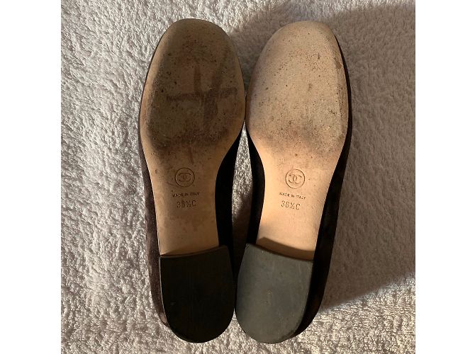Chanel Ballerine Marrone scuro - vista 8