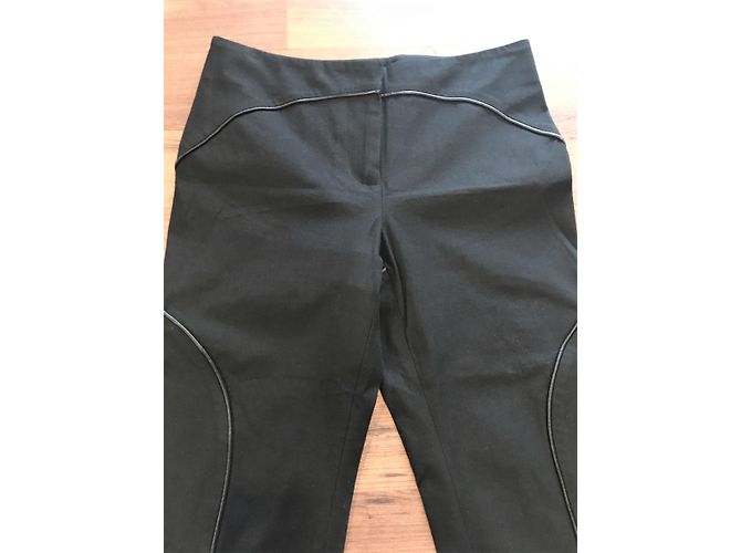 Alexander Mcqueen Leder, Schwarze, kurze Hose - Ansicht 3