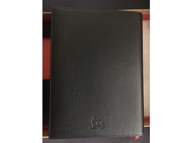 Christian Louboutin Studded Leather Notebook Black - view 4