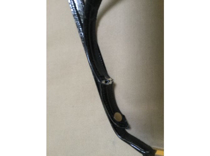 Vintage Sac à main noir en vernis - vue 6