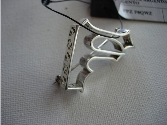 Spilla Fendi in argento sterling 925 con etichetta originale. - vista 5