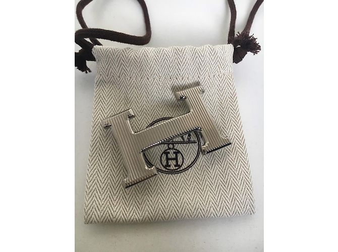 Cinturino Hermès modello "Grille" in metallo argentato, Nuova Condizione! - vista 2