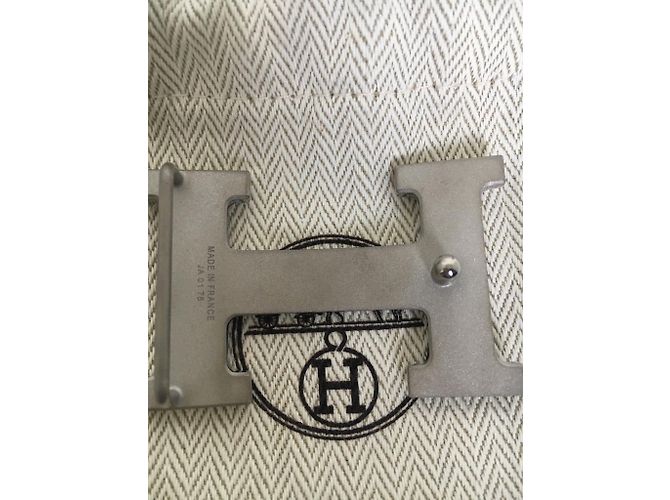 Cinturino Hermès modello "Grille" in metallo argentato, Nuova Condizione! - vista 3