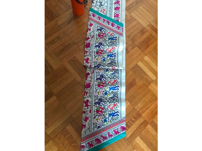 Hermès Maxi Twilly Hermes Hunting in India Multicolore - vista 3