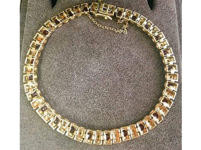 Autre Marque Bracciale in oro con rubini e diamanti D'oro - vista 4