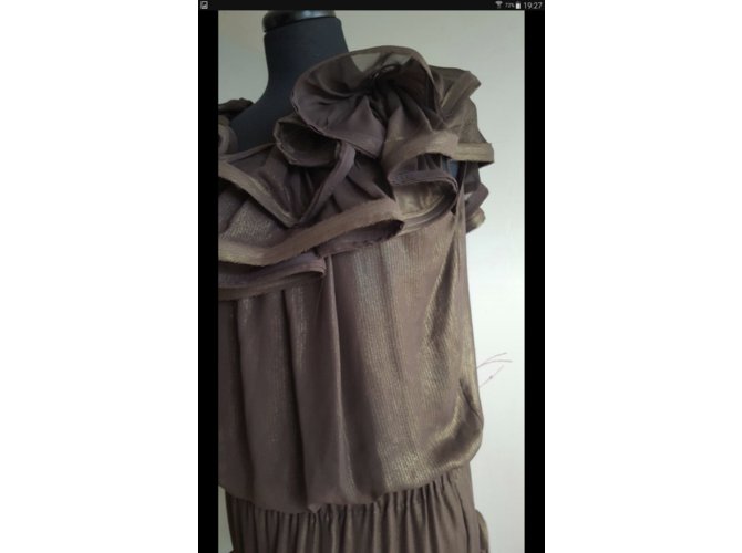 Lanvin For H&M Robe Lanvin x h & m Dorado Marrón oscuro - vista 3