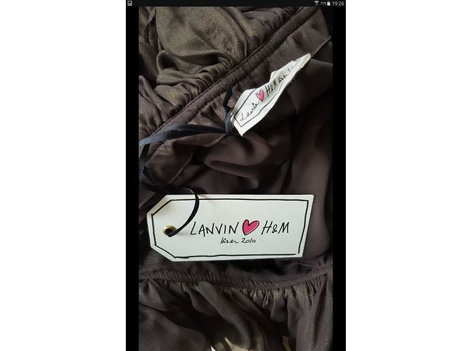 Lanvin For H&M Robe Lanvin x h & m Dorado Marrón oscuro - vista 5