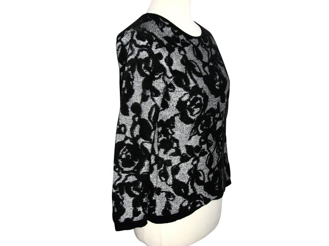 Escada Angora blend pullover Black Grey - view 2