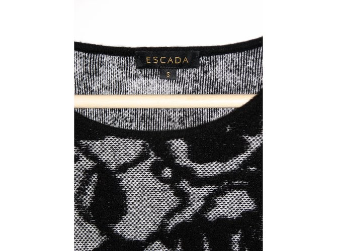 Escada Angora blend pullover Black Grey - view 4