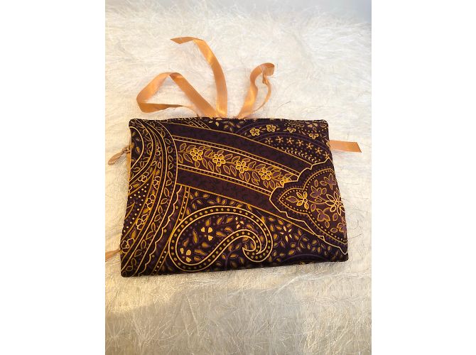 Autre Marque Pochette Lise Charmel Sari in seta oro D'oro - vista 3