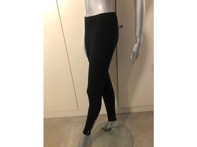 Autre Marque Leggings de algodón negros T42FR - vista 2