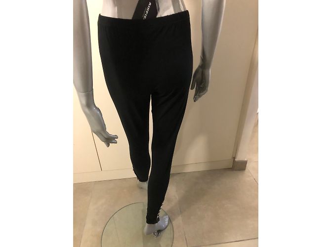 Autre Marque Leggings de algodón negros T42FR - vista 4