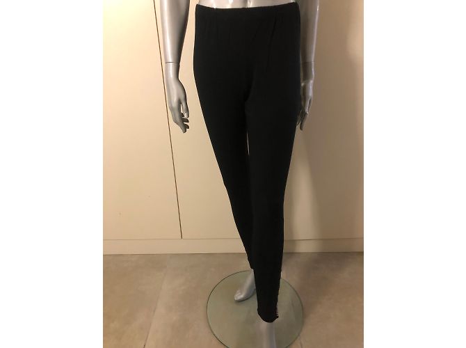 Autre Marque Leggings de algodón negros T42FR - vista 5