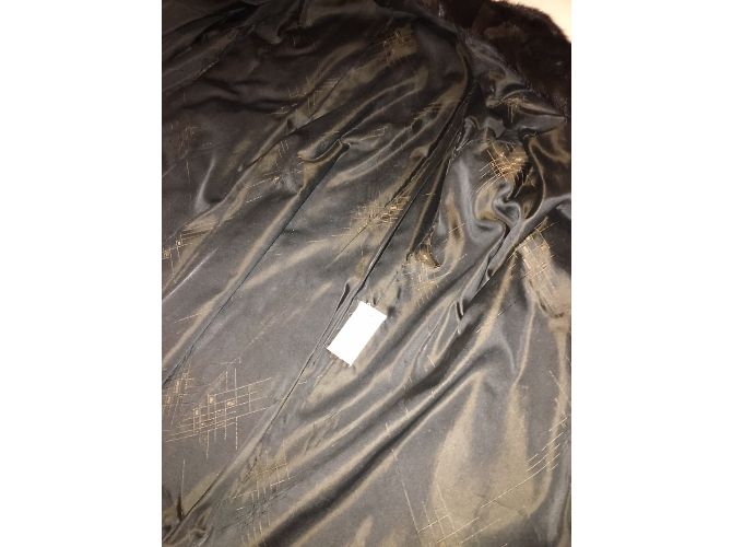Autre Marque Abrigo de piel de visón marrón oscuro - vista 5
