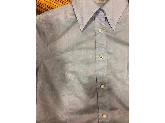 Camisa Etro Slim Fit Azul Cielo de Algodón Azul claro - vista 6