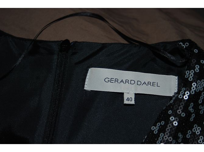 Gerard Darel Langer schwarzer Paillettenkleid - Ansicht 2