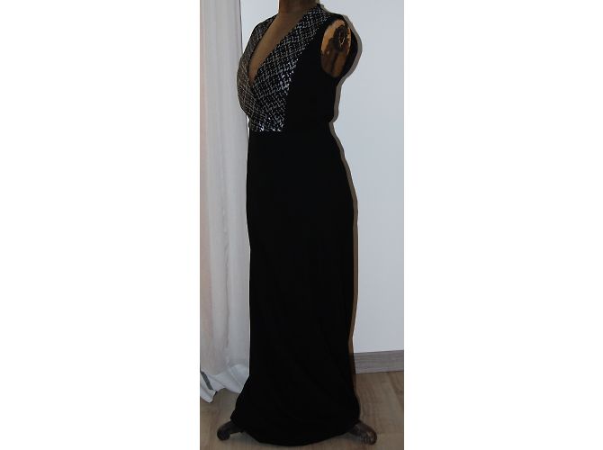 Gerard Darel Langer schwarzer Paillettenkleid - Ansicht 6