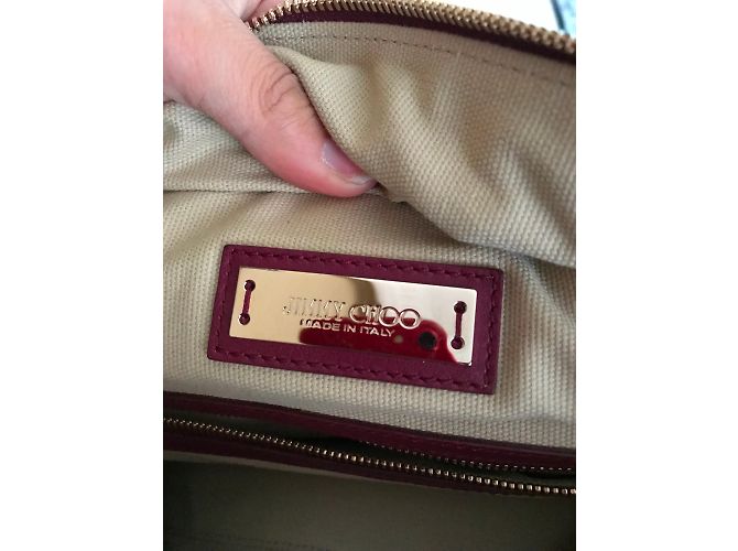 Borsa a mano Jimmy Choo in pelle viola Porpora - vista 5