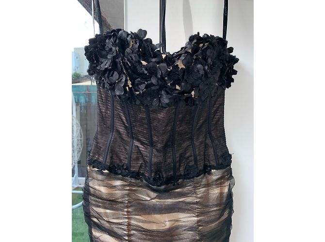 Autre Marque Jovani Sublime langes schwarzes Kleid - Ansicht 2