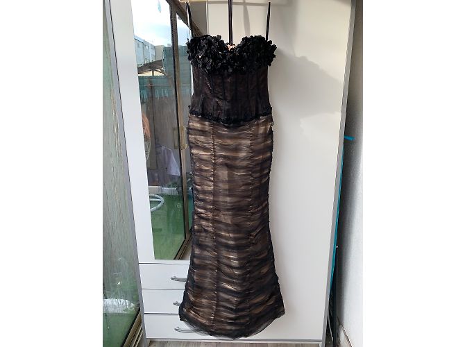Autre Marque Jovani Sublime langes schwarzes Kleid - Ansicht 3
