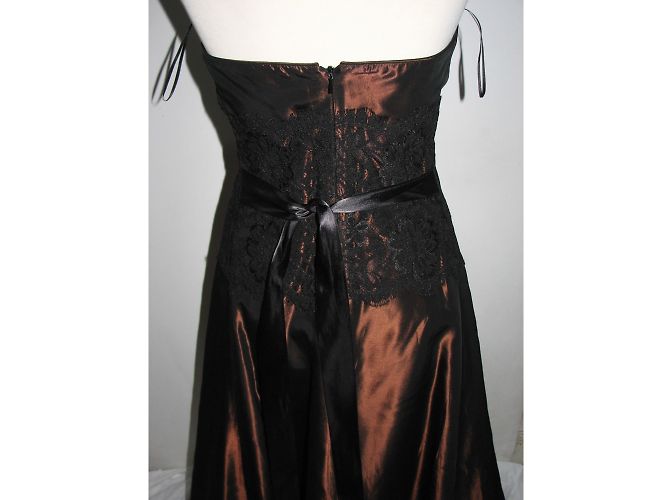 Autre Marque Vestido de cocktail com renda Preto Bronze - vista 5