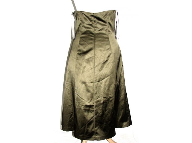 Trägerloses Coast-Cocktailkleid Khaki Olivgrün - Ansicht 2