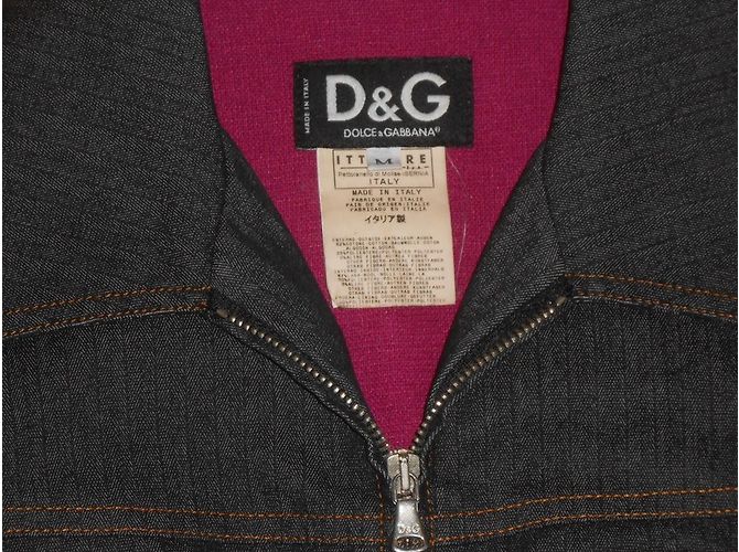 Completo gonna e giacca in denim Dolce & Gabbana blu scuro - vista 4