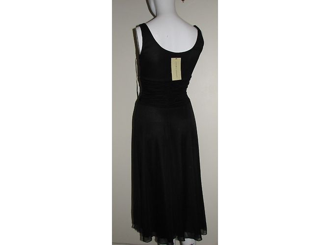 Autre Marque Schwarzes Mesh Cocktailkleid - Ansicht 3