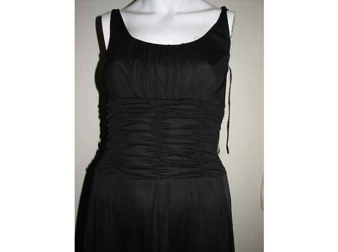Autre Marque Schwarzes Mesh Cocktailkleid - Ansicht 5