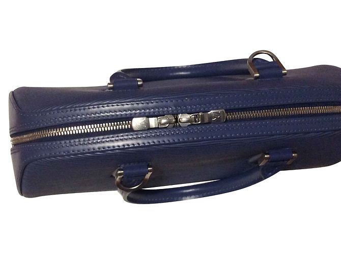 Louis Vuitton Epi Jasmine Borsa a mano blu in pelle - vista 2