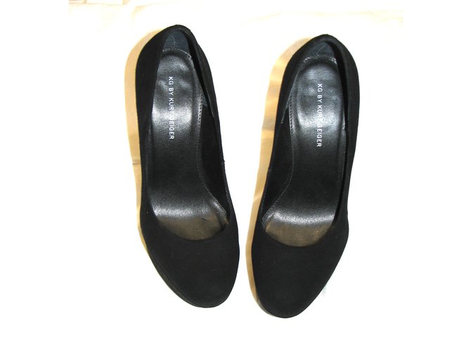 Kurt Geiger Tacchi scamosciati con piattaforma Nero - vista 3