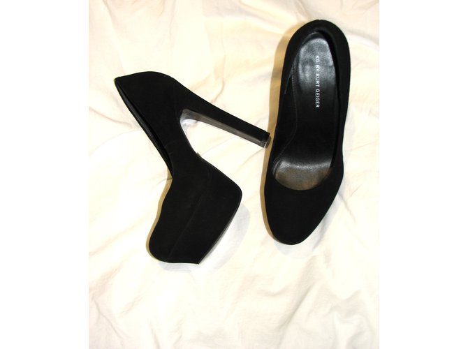 Kurt Geiger Tacchi scamosciati con piattaforma Nero - vista 4