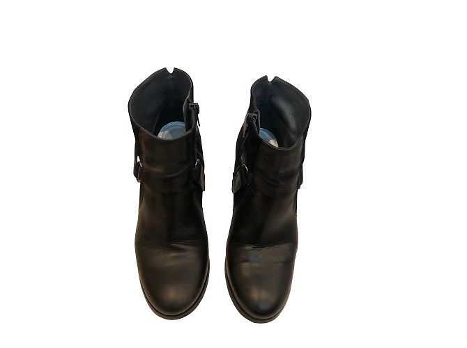 Stivaletti Jonak in pelle e camoscio nero - vista 2