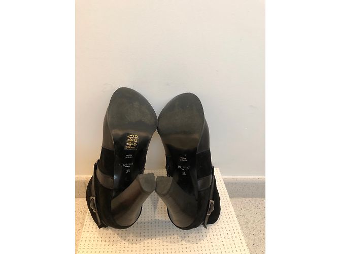 Stivaletti Jonak in pelle e camoscio nero - vista 4