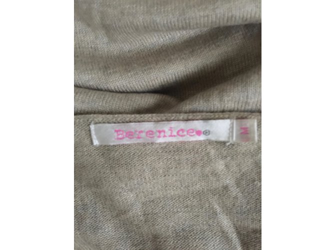 Berenice Strickpullover Beige Baumwolle Viskose Gr. M - Ansicht 5