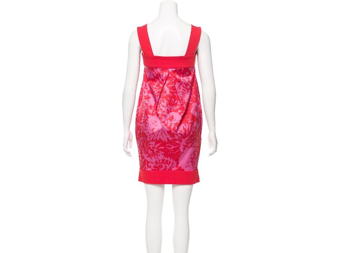 Diane Von Furstenberg Payne ärmelloses Kleid Pink Fuschia - Ansicht 3